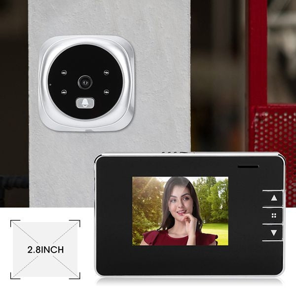 Campanello digitale per porta con schermo 2,8" e telecamera 0,3 M