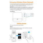Campanello wireless 110dB basso consumo con spina EU