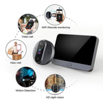Campanello elettronico spioncino visivo video intelligente WiFi R9 da 4,3 pollici, R9