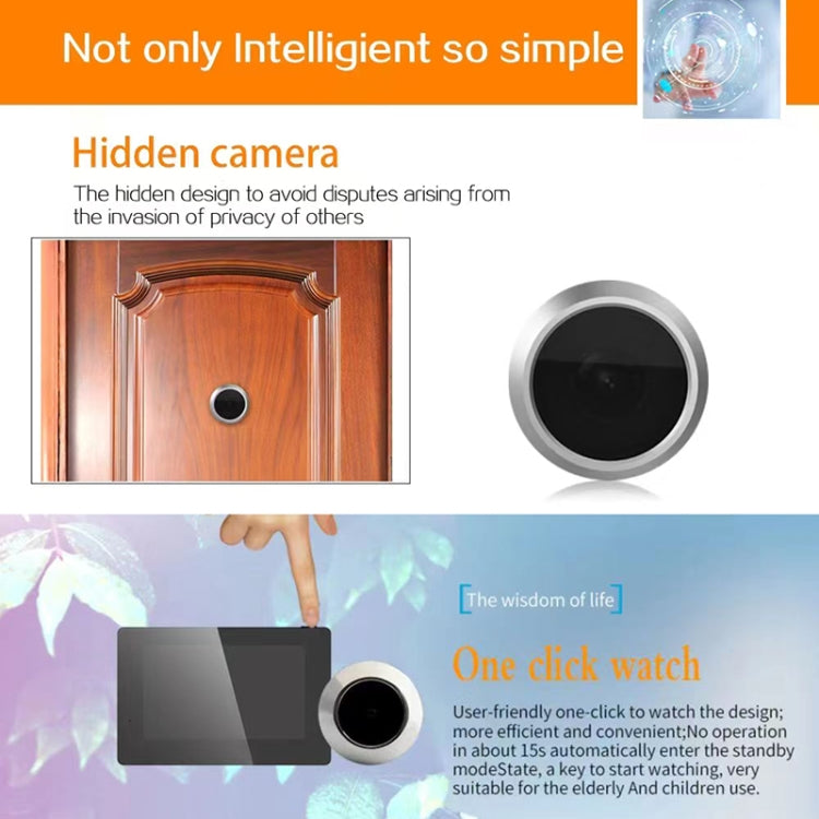Spioncino digitale impermeabile con schermo 4,3" IP55