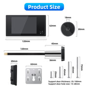 SN520AD Schermo da 3,5 pollici 2.0MP Telecamera di sicurezza Digital Peephole Door Viewer, SN520AD