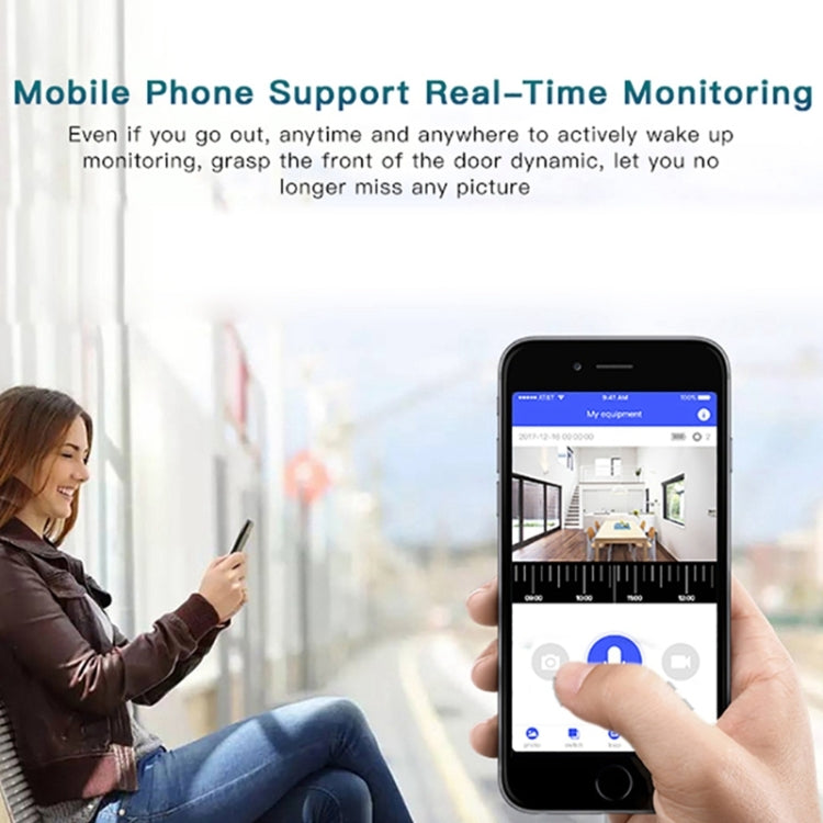 Campanello video visivo M2 720P Smart WIFI, supporto per monitoraggio remoto del telefono cellulare e visione notturna