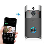 Campanello visivo PIR M4 720P Smart WIFI a bassissimo consumo con 3 slot per batteria, supporto per monitoraggio remoto del telefono cellulare e visione notturna e obiettivo grandangolare da 166 gradi