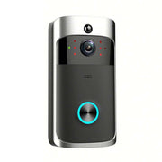 Campanello visivo PIR M4 720P Smart WIFI a bassissimo consumo con 3 slot per batteria, supporto per monitoraggio remoto del telefono cellulare e visione notturna e obiettivo grandangolare da 166 gradi