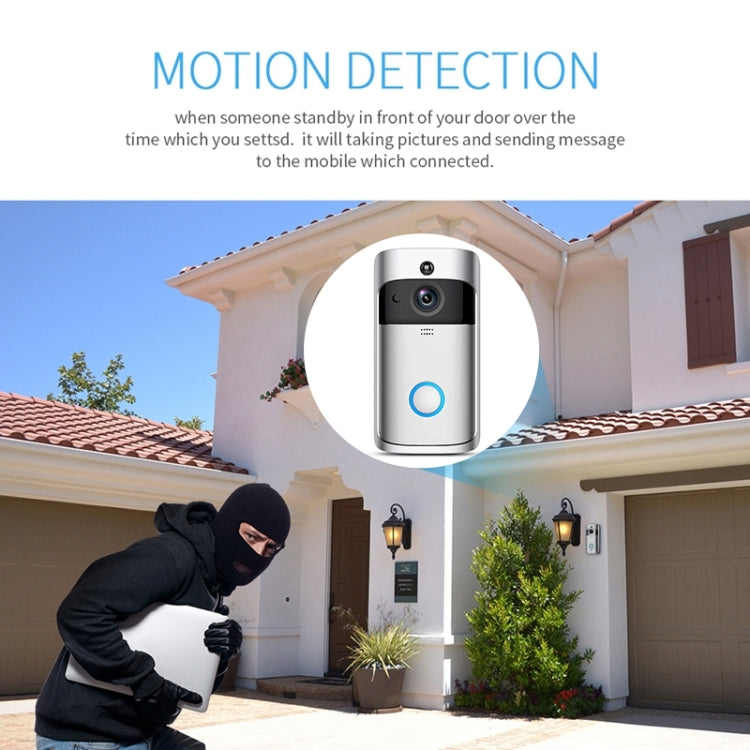 Campanello visivo PIR M4 720P Smart WiFi con visione notturna