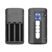 Campanello visivo PIR M4 720P Smart WIFI a bassissimo consumo con 3 slot per batteria, supporto per monitoraggio remoto del telefono cellulare e visione notturna e obiettivo grandangolare da 166 gradi