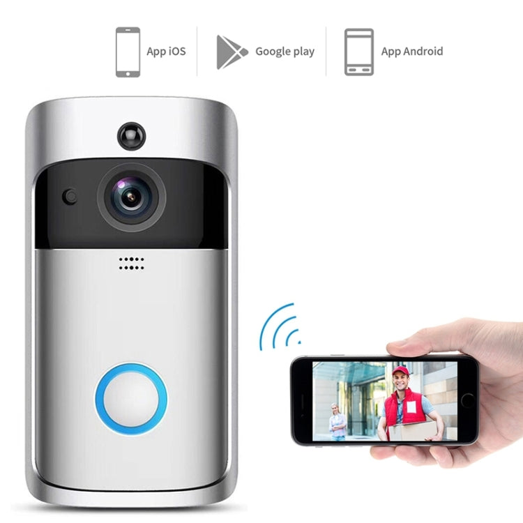 Campanello visivo PIR M4 720P Smart WiFi con visione notturna
