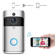 Campanello visivo PIR M4 720P Smart WIFI a bassissimo consumo con 3 slot per batteria, supporto per monitoraggio remoto del telefono cellulare e visione notturna e obiettivo grandangolare da 166 gradi