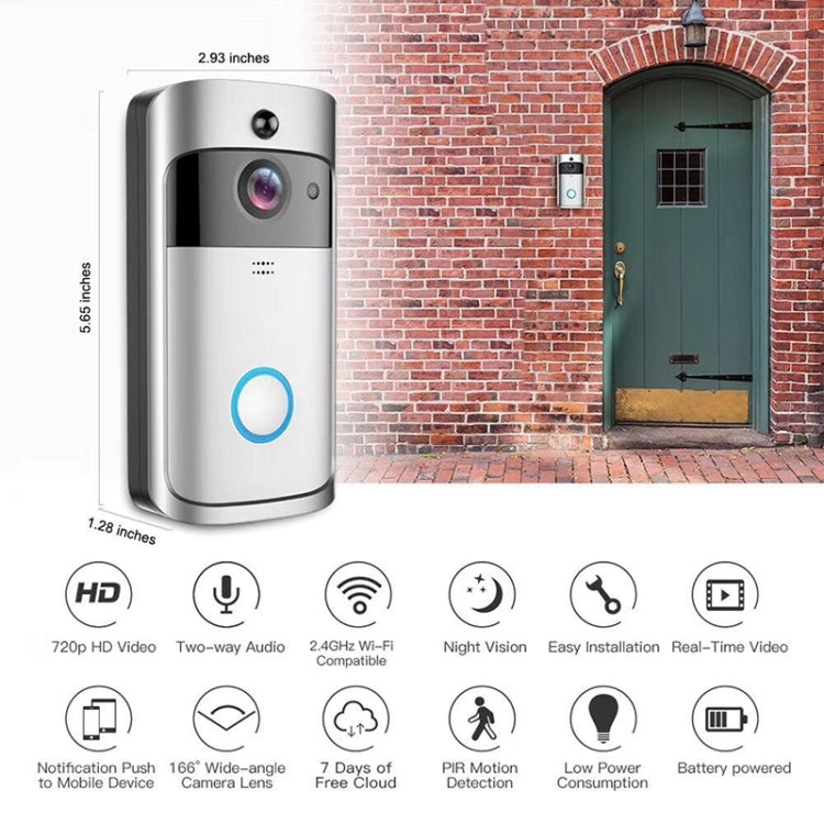 Campanello visivo PIR M4 720P Smart WiFi con visione notturna