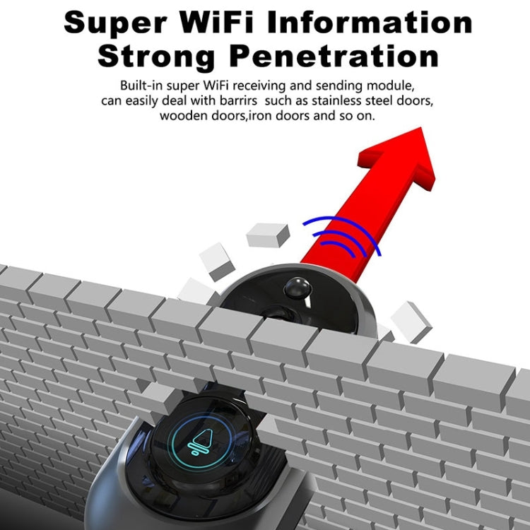 Campanello video M108 720P WiFi batteria 6400mAh