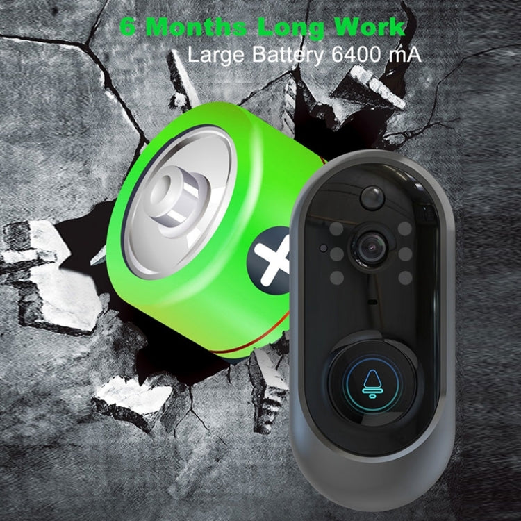 Campanello video M108 720P WiFi batteria 6400mAh