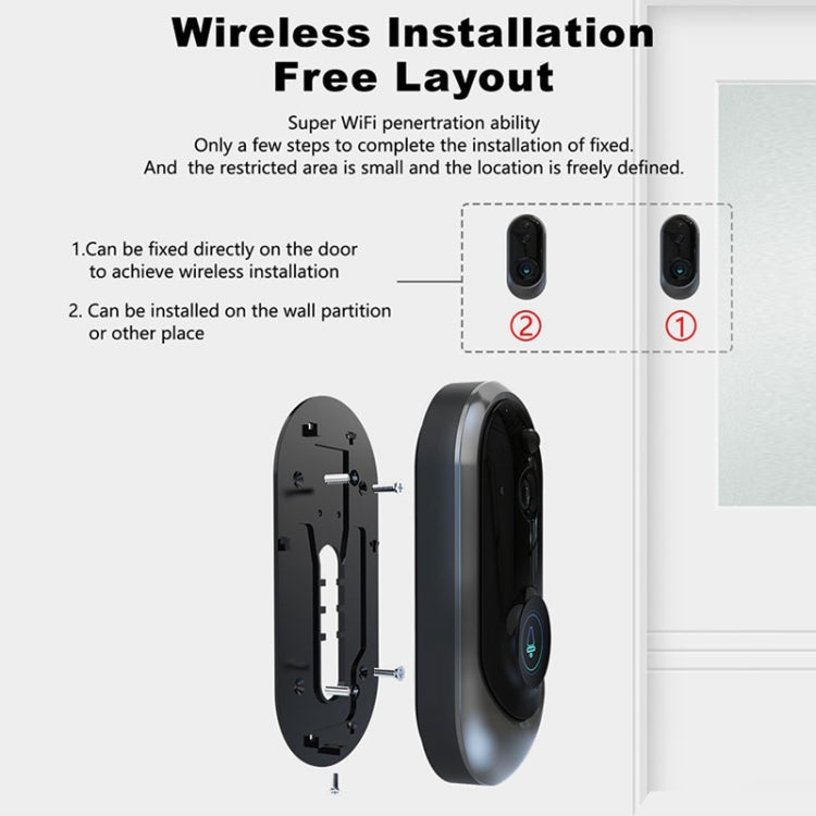 Campanello video M108 720P WiFi batteria 6400mAh