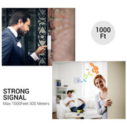 P6 110dB Wireless IP55 Impermeabile a basso consumo energetico WiFi Doing-dong Ricevitore per campanello, Distanza ricevitore: 300 m, Spina USA