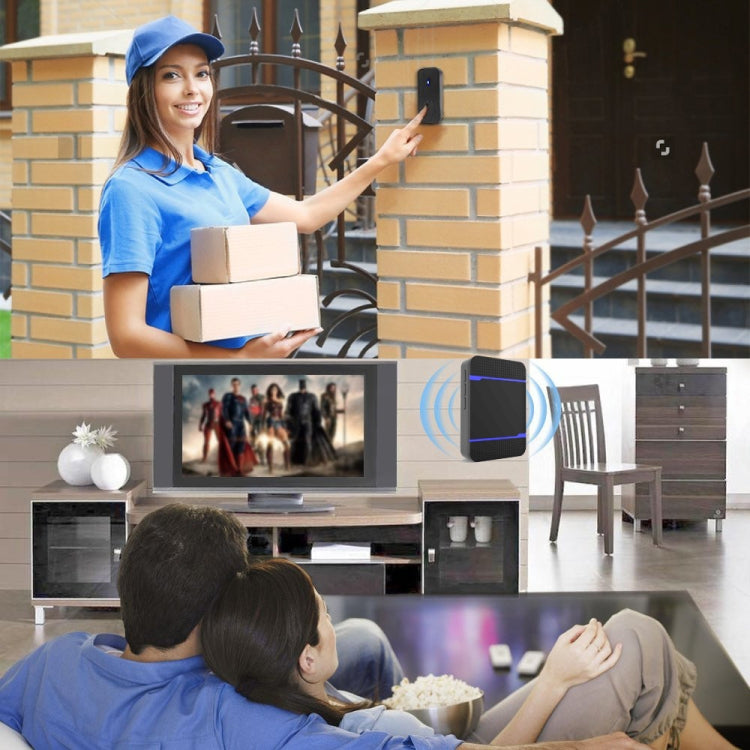 Ricevitore campanello wireless IP55 110dB con 53 suoni