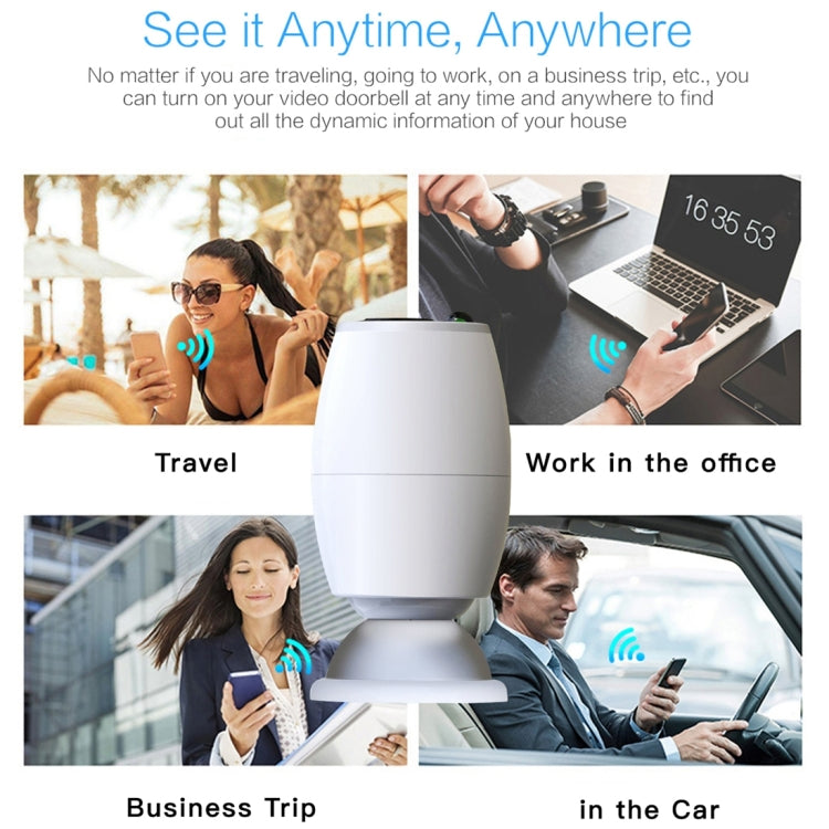 X3 1080P WiFi Smart Video IP54 Spia per porta con fotocamera digitale impermeabile, supporto scheda TF e visione notturna a infrarossi