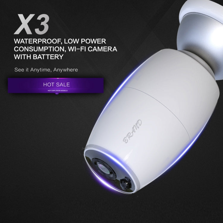 X3 1080P WiFi Smart Video IP54 Spia per porta con fotocamera digitale impermeabile, supporto scheda TF e visione notturna a infrarossi