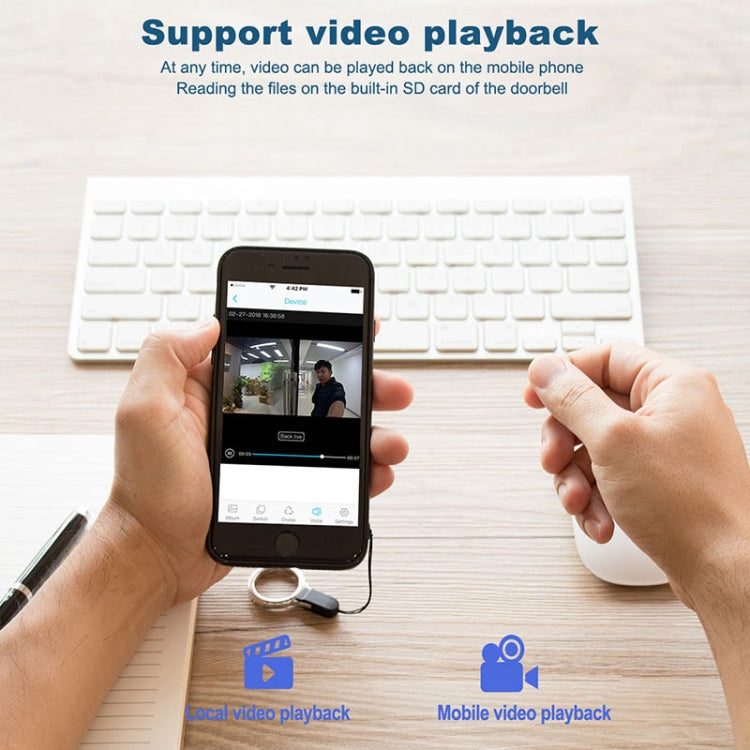 Campanello video WiFi M101 con visione notturna e interfono