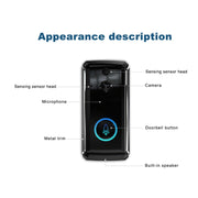 Campanello video intelligente WiFi M101, supporto per visione notturna a infrarossi / rilevamento del movimento / interfono bidirezionale / scheda SD da 32 GB, M101