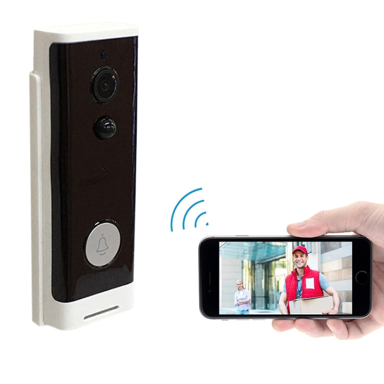 M200A 1080P WiFi Campanello video pulsante rotondo intelligente, supporto rilevamento movimento a infrarossi e frequenza adattiva e interfono bidirezionale e sveglia remota / PIR, M200A