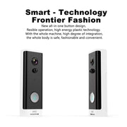 M200A 1080P WiFi Campanello video pulsante rotondo intelligente, supporto rilevamento movimento a infrarossi e frequenza adattiva e interfono bidirezionale e sveglia remota / PIR, M200A