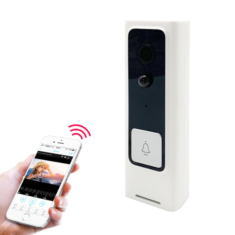Campanello video intelligente con pulsante quadrato WiFi M200B, supporto rilevamento movimento a infrarossi e frequenza adattiva e interfono bidirezionale e sveglia remota / PIR, M200B