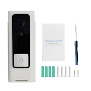 Campanello video intelligente con pulsante quadrato WiFi M200B, supporto rilevamento movimento a infrarossi e frequenza adattiva e interfono bidirezionale e sveglia remota / PIR, M200B