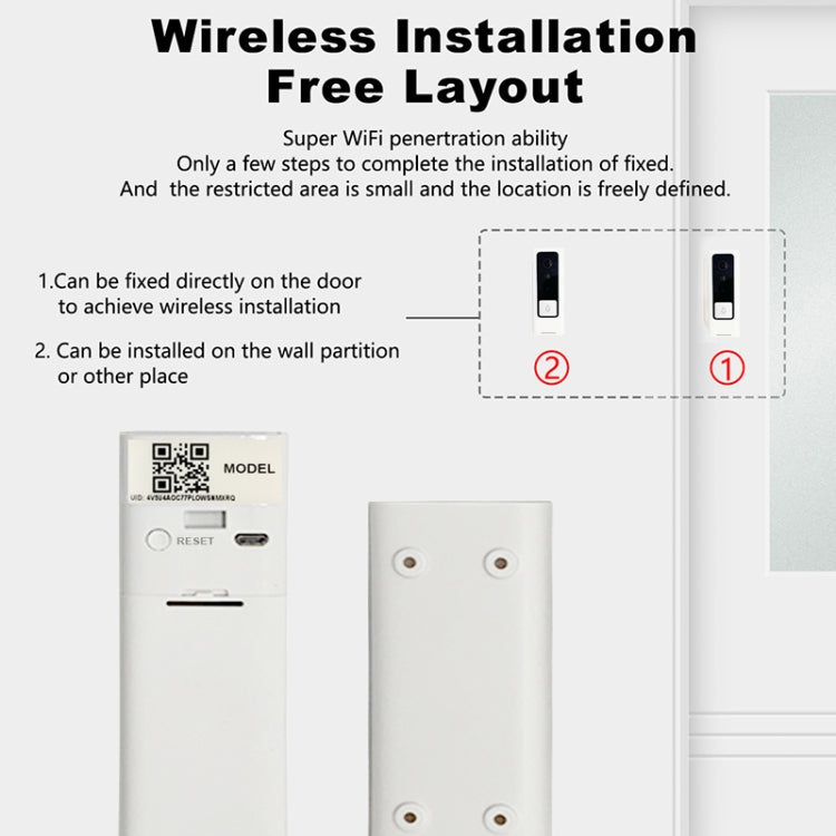 Campanello video WiFi M200B con interfono e PIR