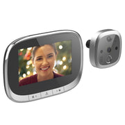 SF550 Spioncino digitale per porta con schermo da 4,3 pollici 1,0 MP di sicurezza con 12 musica polifonica, supporto rilevamento movimento PIR e visione notturna a infrarossi e grandangolo 145 gradi e scheda TF