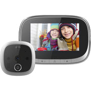 SF550 Spioncino digitale per porta con schermo da 4,3 pollici 1,0 MP di sicurezza con 12 musica polifonica, supporto rilevamento movimento PIR e visione notturna a infrarossi e grandangolo 145 gradi e scheda TF