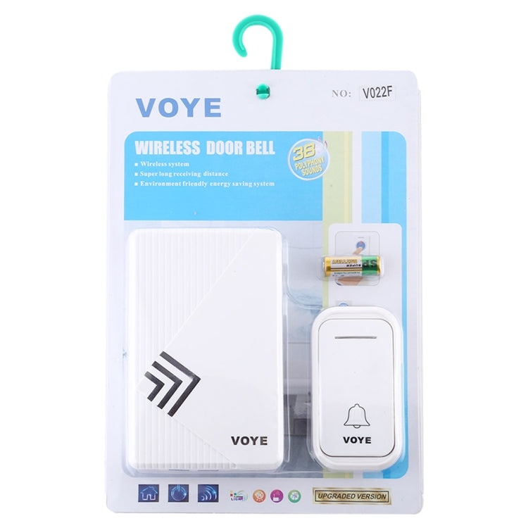VOYE V022F Home Music Campanello senza fili con telecomando con 38 suoni di polifonia, V022F