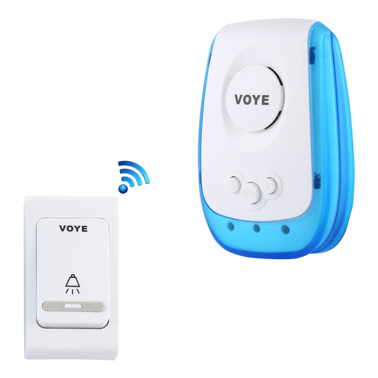 VOYE V009B Home Music Campanello senza fili con telecomando con 38 suoni polifonici, spina americana, V009B
