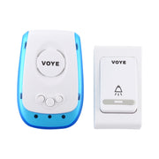 VOYE V009B Home Music Campanello senza fili con telecomando con 38 suoni polifonici, spina americana, V009B