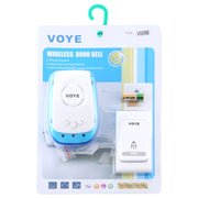VOYE V009B Home Music Campanello senza fili con telecomando con 38 suoni polifonici, spina americana, V009B
