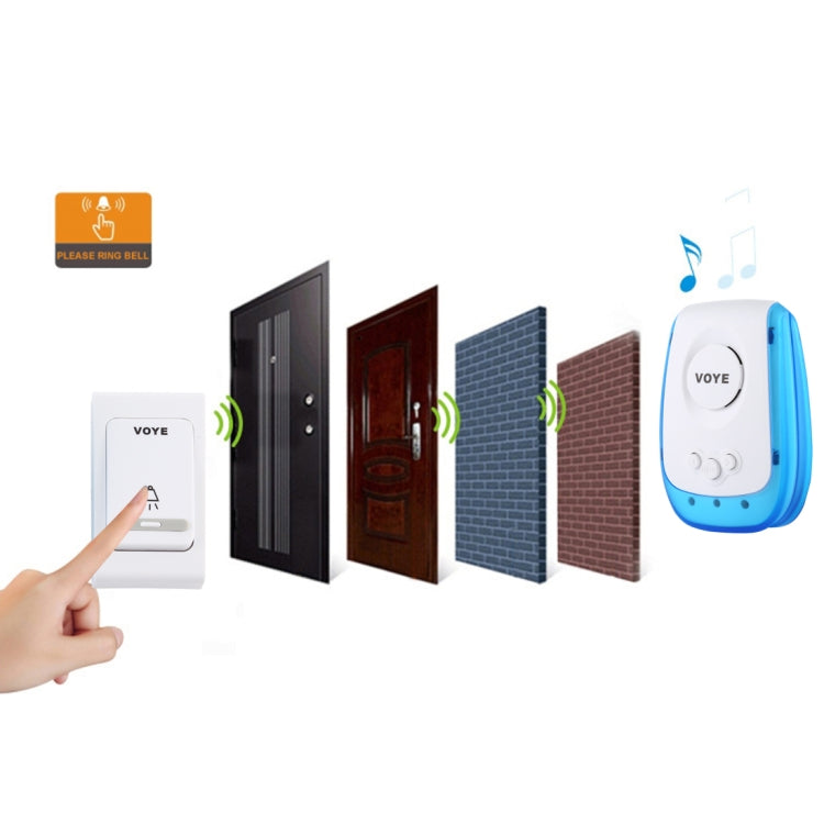 VOYE V009B Campanello wireless con telecomando 38 suoni