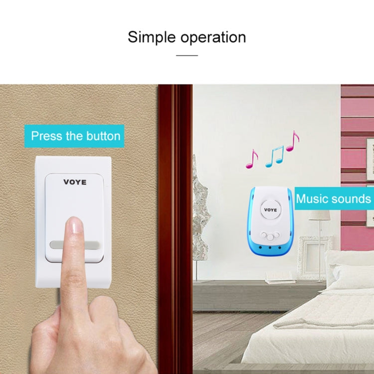 VOYE V009B Campanello wireless con telecomando 38 suoni