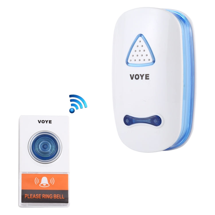 VOYE V025A Home Music Campanello senza fili con telecomando con 38 suoni polifonici, spina americana, V025A