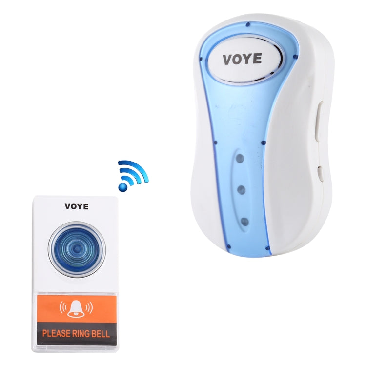 VOYE V008A Campanello wireless con telecomando per musica domestica con 38 suoni di polifonia, presa americana, V008A