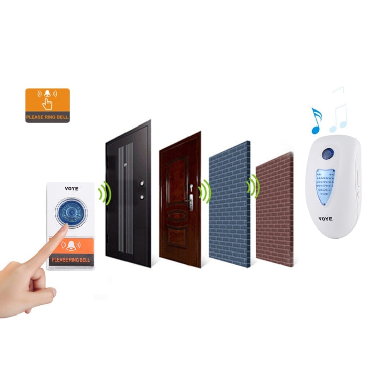 Campanello senza fili VOYE V003A con telecomando e 38 suoni