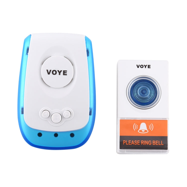 VOYE V009A Home Music Campanello senza fili con telecomando con 38 suoni polifonici, spina americana, V009A
