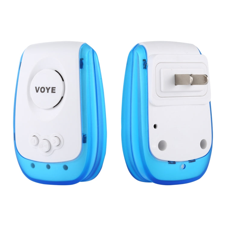 VOYE V009A Home Music Campanello senza fili con telecomando con 38 suoni polifonici, spina americana, V009A
