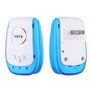 VOYE V009A Home Music Campanello senza fili con telecomando con 38 suoni polifonici, spina americana, V009A