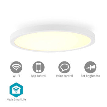 SmartLife Ceiling Light | Wi-Fi | RGB / Warm to Cool White | Round | Diameter: 290 mm | 1800 lm | 2700 - 6500K | IP20 | Energy class: F | Android™ / IOS