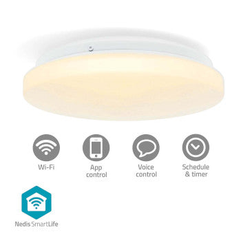 SmartLife Ceiling Light | Wi-Fi | RGB / Warm to Cool White | Round | Diameter: 260mm | 1820 lm | 2700 - 6500K | IP44 | Energy class: F | Android™ / IOS