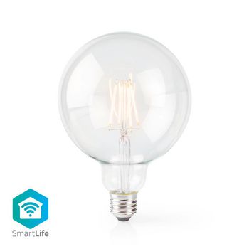 SmartLife LED Filament Bulb | Wi-Fi | E27 | 500 lm | 5W | Warm White | 2700K | Glass | Android™ / IOS | G125 | 1pcs