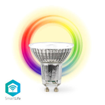 SmartLife LED Spot | Wi-Fi | GU10 | 345 lm | 5W | RGB / Warm to Cool White | 2700 - 6500K | Energy class: G | Android™ / IOS | PAR16 | 1pcs