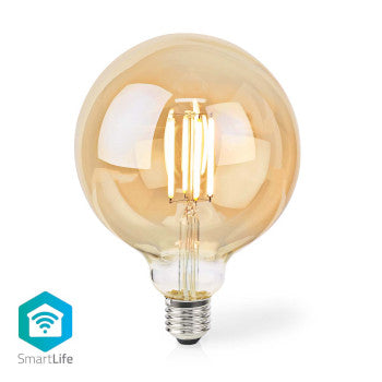 SmartLife LED Filament Bulb | Wi-Fi | E27 | 806 lm | 7W | Warm White | 1800 - 3000K | Glass | Android™ / IOS | Globe | 1pcs