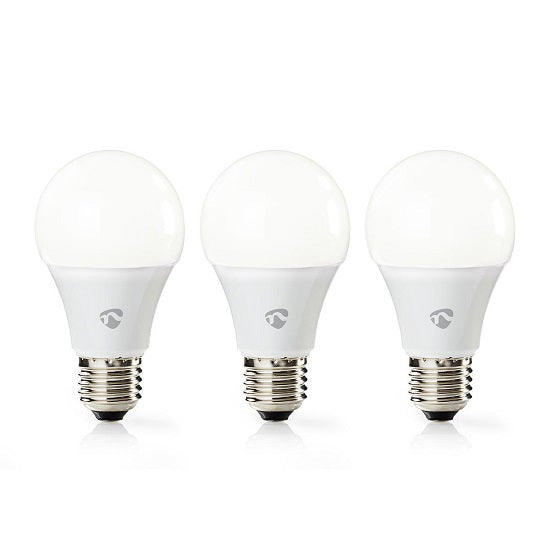 Lampadina LED Smart Wi-Fi 9W Bianco caldo 2700K E27 800 lumen confezione da 3 pezzi