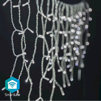 SmartLife Christmas Lights | Icicle | Wi-Fi | Cool White | 400 LED's | 8.00 m | Android™ / IOS