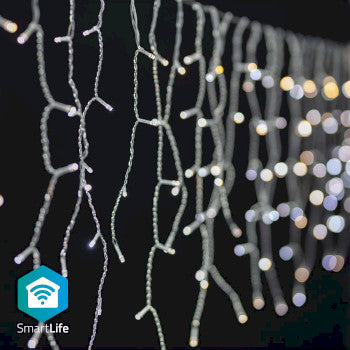 SmartLife Christmas Lights | Icicle | Wi-Fi | Warm to Cool White | 240 LED's | 5.00 m | Android™ / IOS