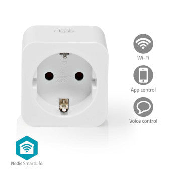 SmartLife Smart Plug | Wi-Fi | IP21 | Power meter | 3680W | Type F (EEC 7/3) | 0 - 55 °C | Android™ / IOS | White | 1pcs